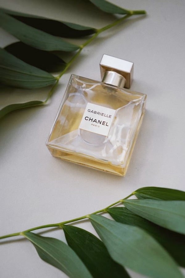 Chanel perfume on the table